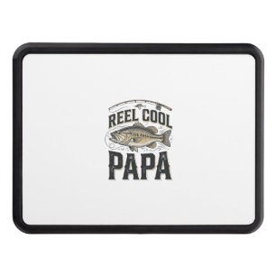 Reel Cool Papa Vintage Fishing Vector Design_1 Hitch Cover