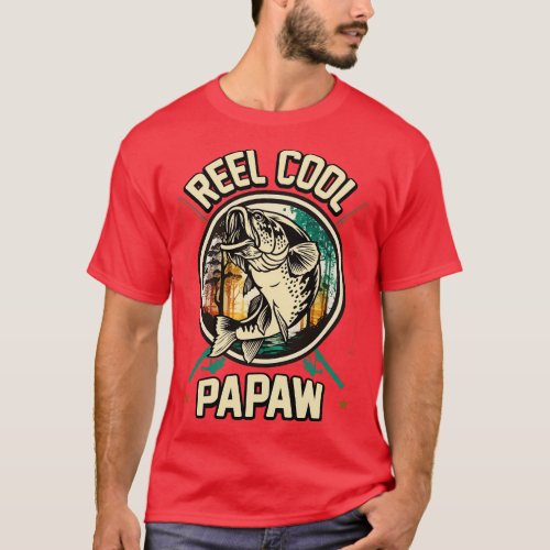 Reel Cool Papaw Fishing Gift T_Shirt