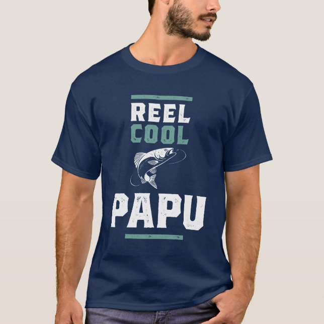 Reel Cool Papu | Father & Grandpa T-Shirt (Front)