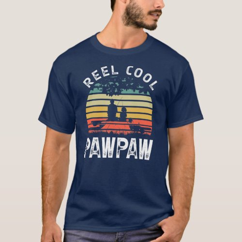 Reel Cool Pawpaw Fishing Vintage Fishing Lover T_Shirt