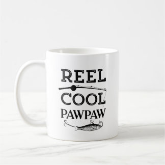 Reel Cool Pawpaw Funny Fishing Pun Grandpa Mens Coffee Mug