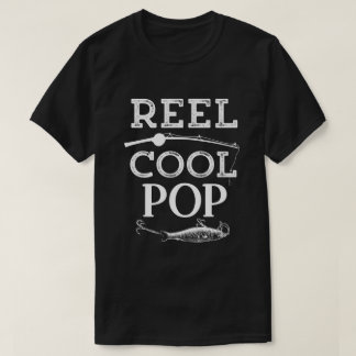 Reel Cool Pop Funny Fishing Pun Grandpa Mens T-Shirt