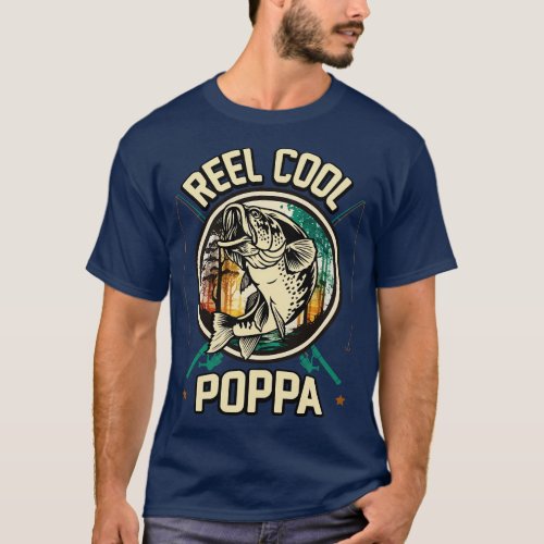 Reel Cool Poppa Fishing Gift T_Shirt
