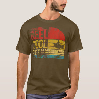Reel Cool Single Dad Fisherman Grandpa Fathers Day T-Shirt