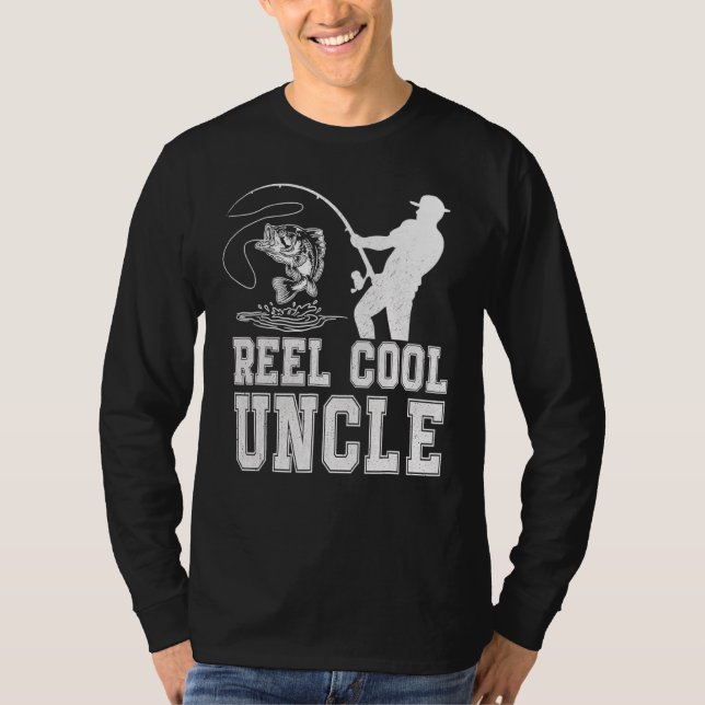 Reel Cool Uncle Fish Fishing Father's Day Papa Dad T-Shirt (Front)