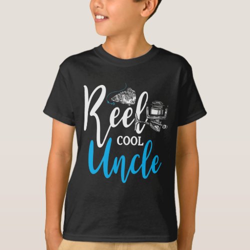 Reel Cool Uncle Fisherman Fish loving Family Gift T_Shirt