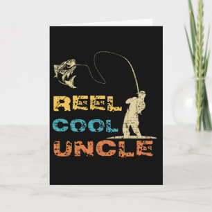 Reel Cool Uncle Fisherman Vintage Father's Day Fis Card