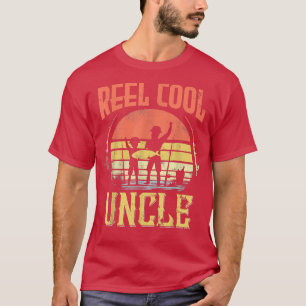 Reel Cool Uncle Fishing Dad Funny Fathers Day Fish T-Shirt