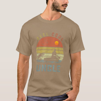 Reel Cool Uncle Fishing Dad Gifts Fathers Day Fish T-Shirt