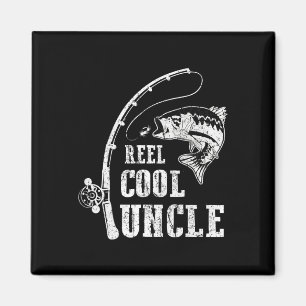 Reel Cool Uncle Fishing Daddy Fathers Day  Magnet