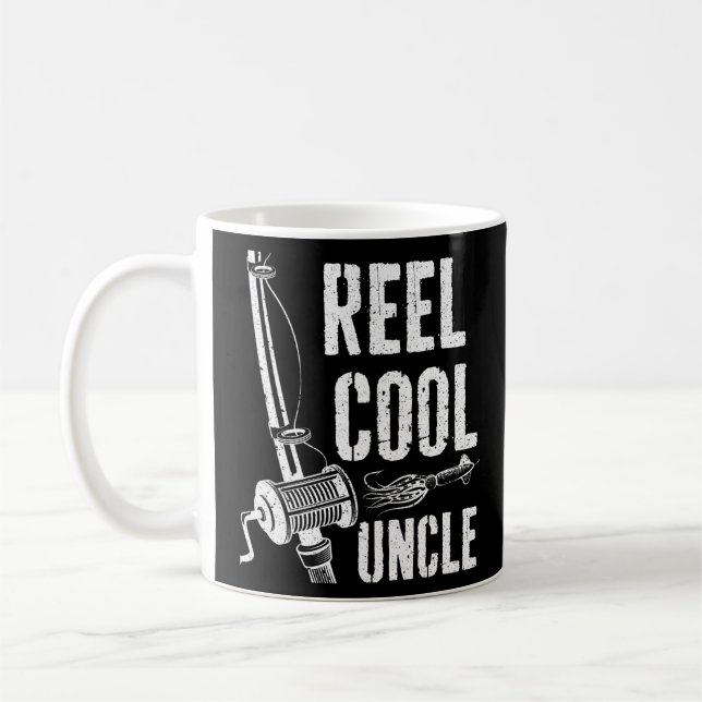 Reel Cool Uncle Fishing Father's Day Gift  Coffee Mug (Left)