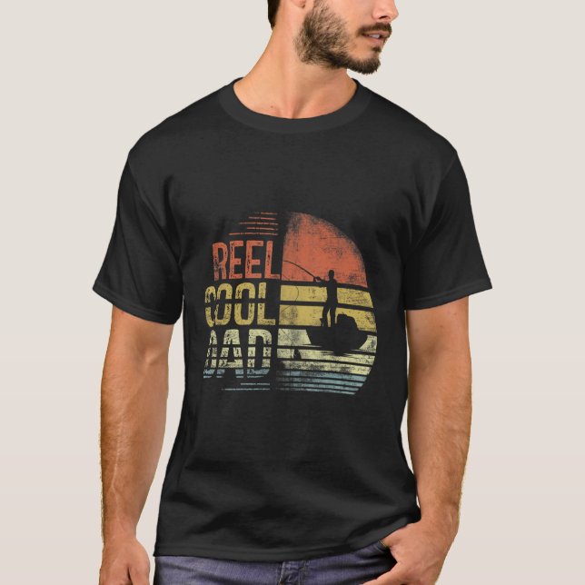 Reel Dad Daddy Fathers Days Fishing Fisherman T-Shirt (Front)