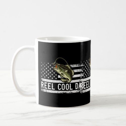 Reel Dad Fishing Flag For Dad Fathers Day Coffee Mug