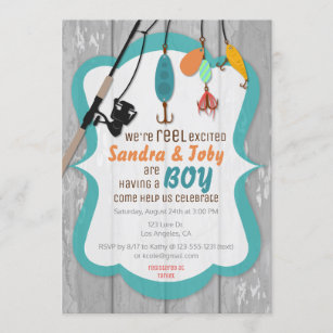 editable template instant download 5x7 for boy edit with templett Fishing Baby Shower Invitation neutral baby shower