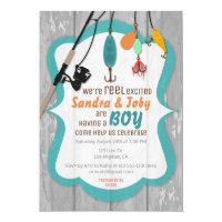 Reel Excited Fishing Baby Shower Invitation