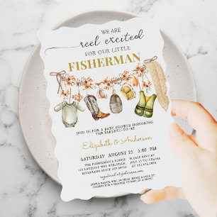 Reel Excited Fishing Baby Shower Invitation