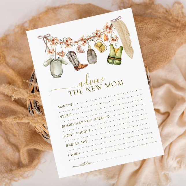 Reel Excited Fishing Mom-to-Be Advice Card (Creator Uploaded)