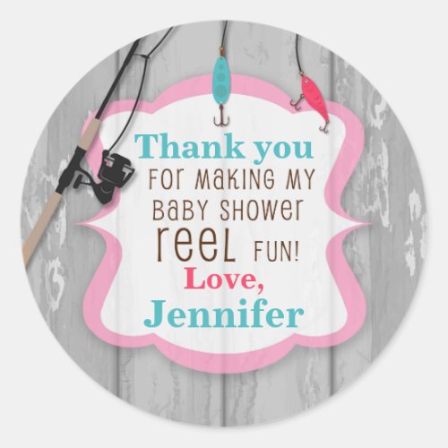 Reel Excited Fishing Thank You Baby Shower Tags