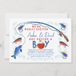 EDITABLE Fishing Baby Shower Invitations, It's a Boy Invites, Rustic Fishing  Design, Fish Theme Invitations Digital Download Template JT873 -  Canada