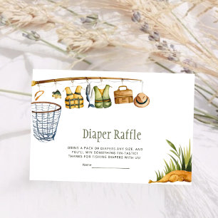Reel Excited Little Fisherman Diaper Raffle Card