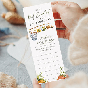 Reel Excited Little Fisherman Wishes for Baby Bookmarks