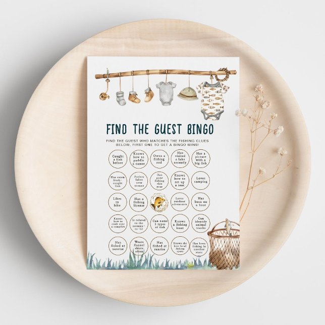  Reel Fishing Find The Guest Baby Shower Bingo  (Creator Uploaded)