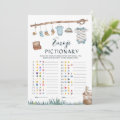 Reel Fun Fishing Baby Shower Emoji Pictionary Game | Zazzle