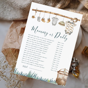 Reel Fun Fishing Mommy Or Daddy Baby Shower Game