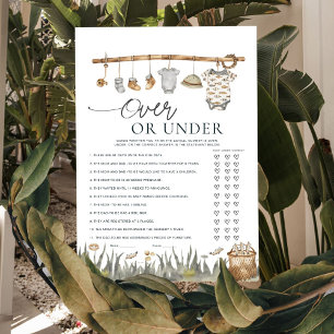 Reel Fun Fishing Over or Under Baby Shower Game