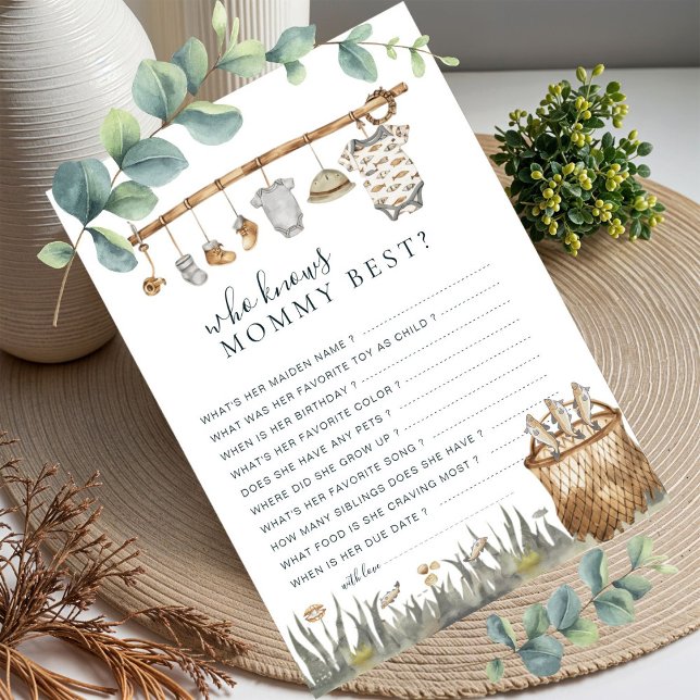 Reel Fun Fishing Who Knows Mommy Best Game Card (Creator Uploaded)