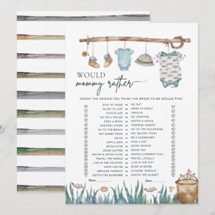 Reel Fun Fishing Would Mommy Rather Baby Shower 