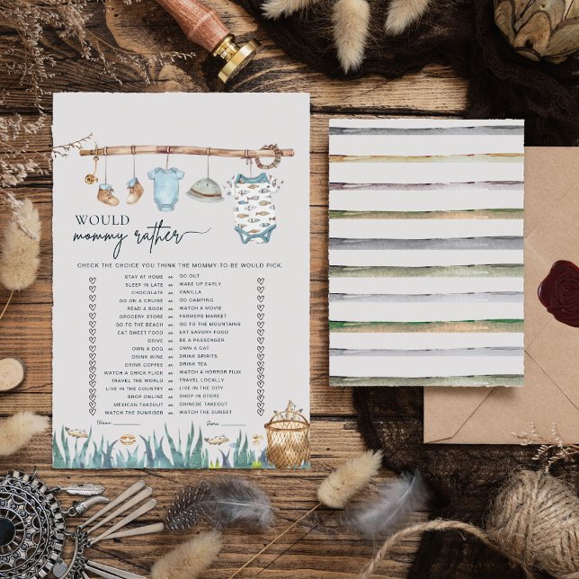 Reel Fun Fishing Would Mommy Rather Baby Shower  (Creator Uploaded)