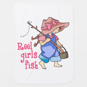 Reel Girls Fish Baby Blanket