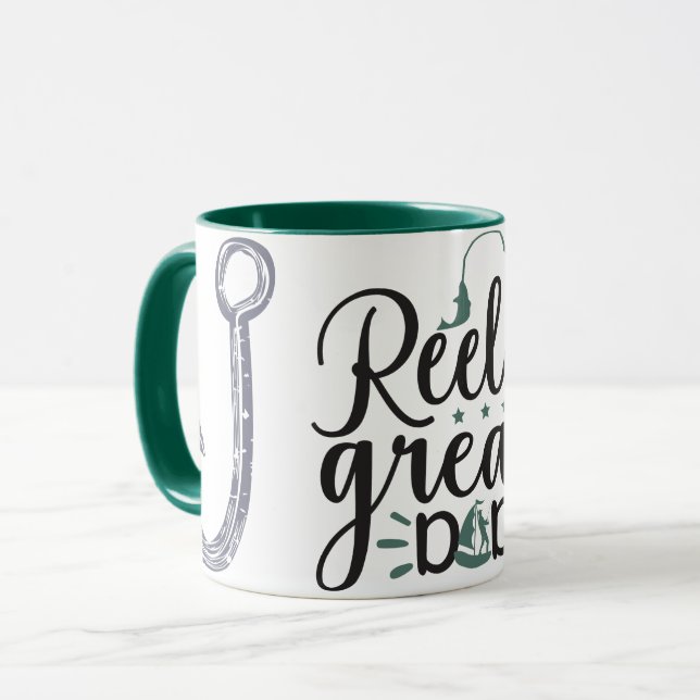 Reel Great Dad Angler Mug (Front Left)