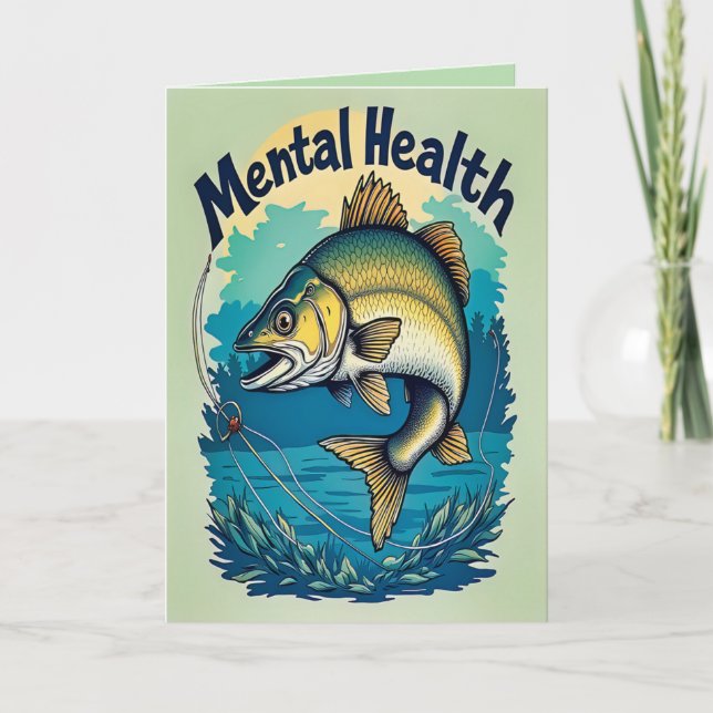 Reel in Your Mental Health Birthday Card (Front)