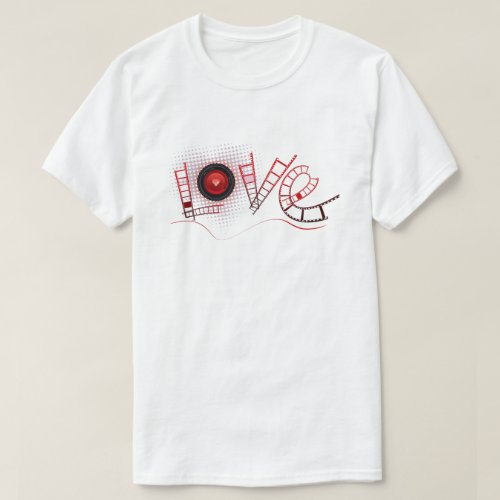 Reel Love Valentines Day T_Shirt