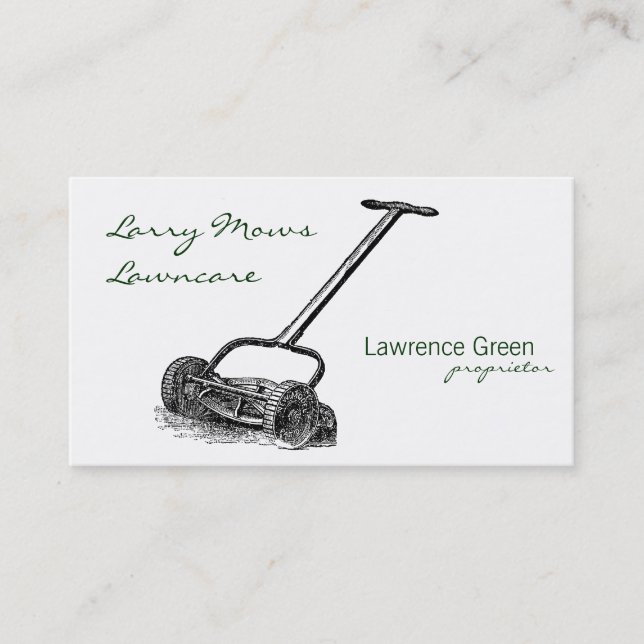 Reel Mower Business Card (Front)