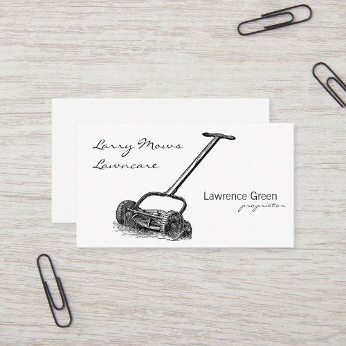 Reel Mower Business Card Templates