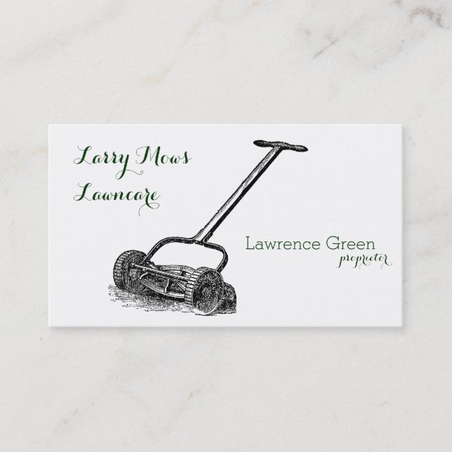 Reel Mower Business Card (Front)