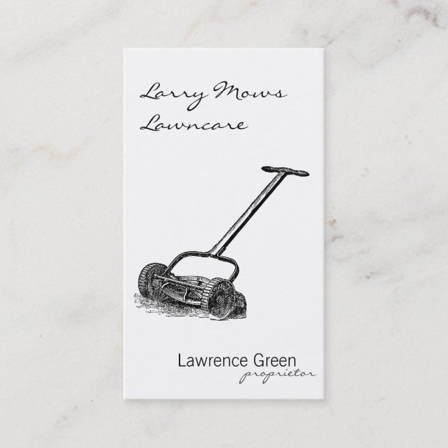 Reel Mower Business Card (Front)