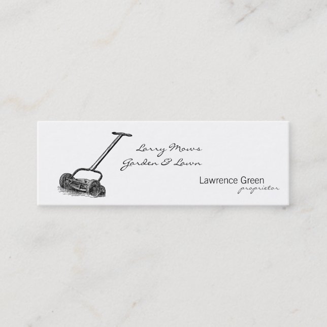 Reel Mower Mini Business Card (Front)