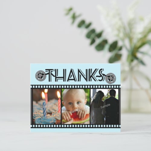 Reel Thanks Any Occasion Film Themed Photo Postcard