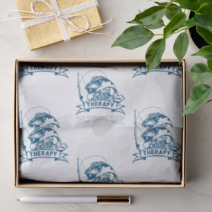 Reel Therapy Dads Grandpas Husbands Birthday Fun Tissue Paper