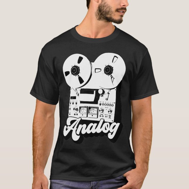 Reel to Reel Magnetic Tape Player Recorder  T-Shirt (Front)
