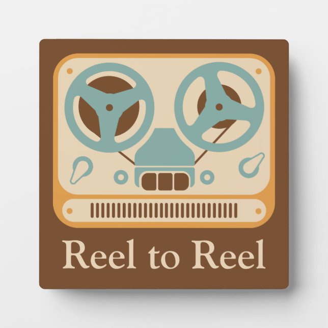 ❝Reel to Reel❞ Tape Recorder Customized Plaque (Front)