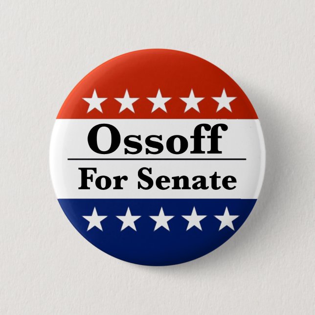 Reelect Georgia Senator Jon Ossoff in 2026 Button (Front)