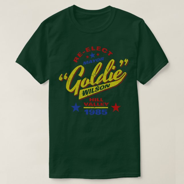 Reelect Mayor Goldie Wilson T-Shirt (Design Front)