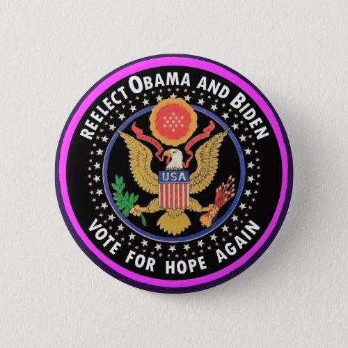 Reelect Obama  Biden 2012 Button