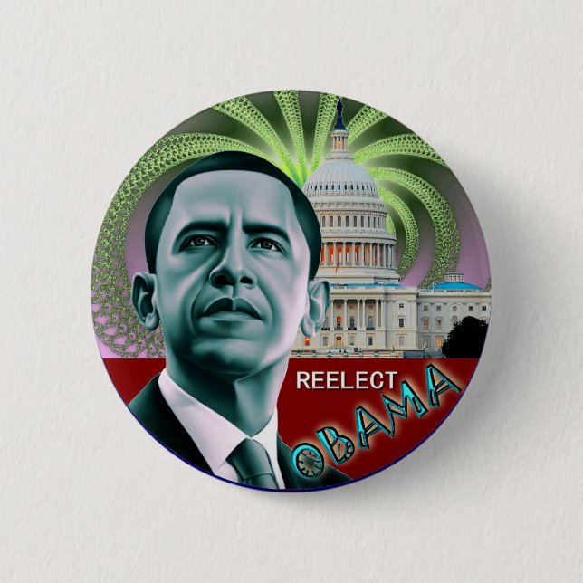Reelect Obama Button (Front)