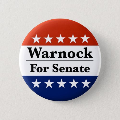 Reelect Raphael Warnock to US Senate 2022 Button